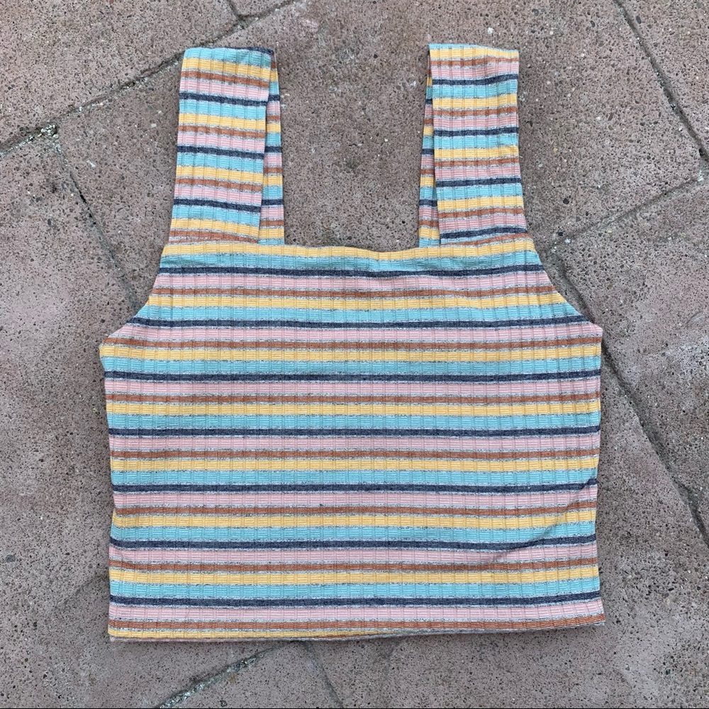 American Eagle Outfitters colorful crop top // xs